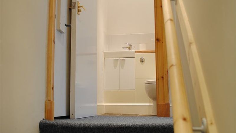Ground Floor Toilet and Wash Room from Stairway