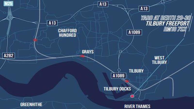 Tilbury  Berth 2930 Tilbury Freepost map.JPG