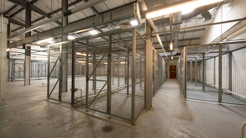 Locker room secure cages