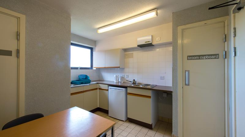 Shared kitchen complete with white goods