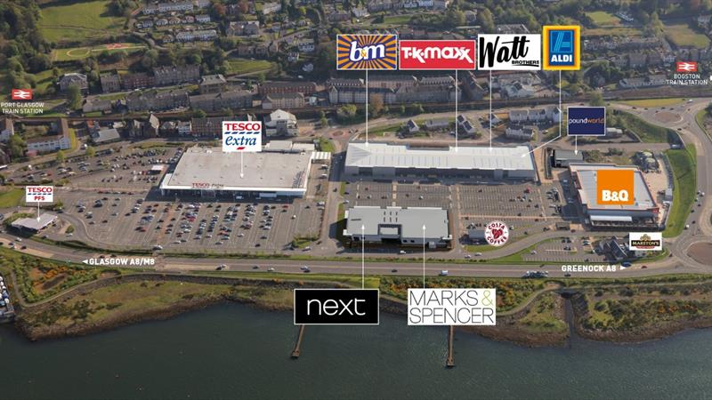 Port Glasgow Retail Park - Image: Ediston