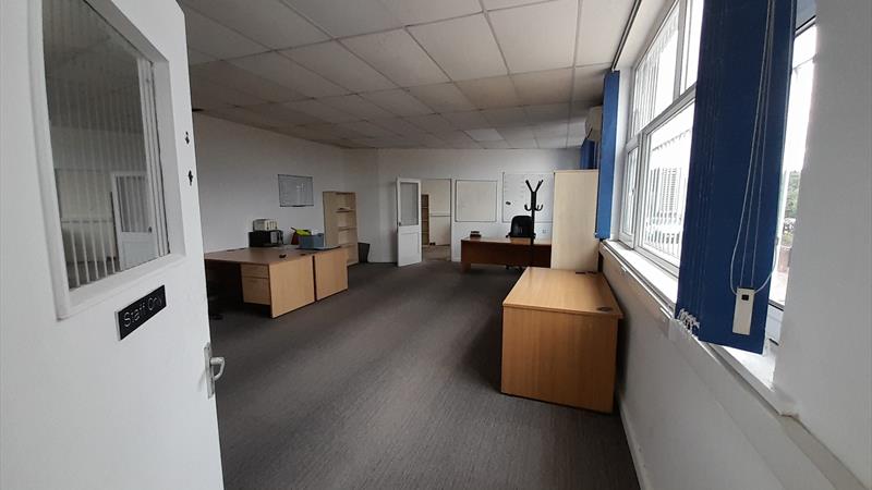 Looking into main office/open space area