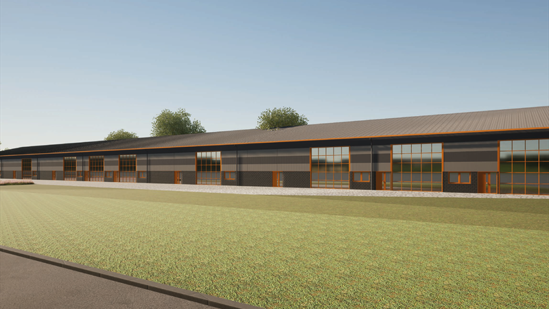 New Industrial Units With Yard Areas