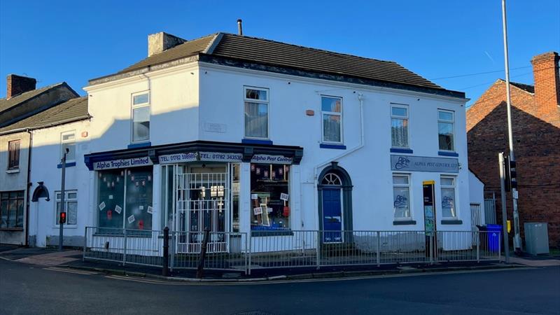 Retail/Office With Flat Above For Sale in Stoke-on-Trent