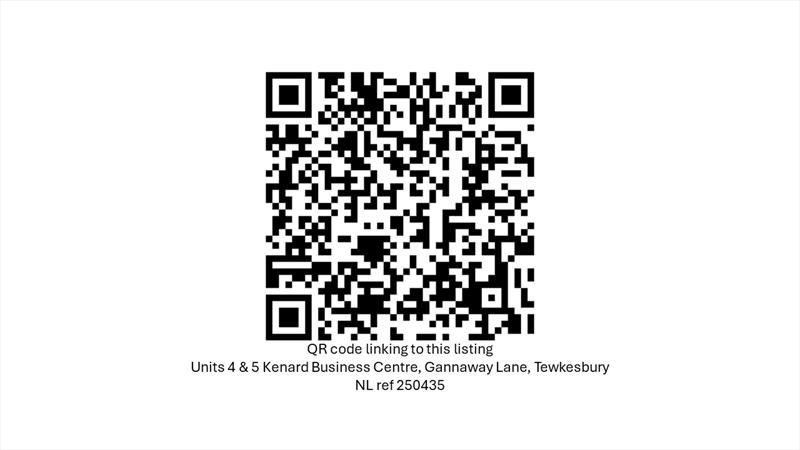 QR code linking to this listing 
Units 4 & 5 Kenard Business Centre, Gannaway Lane, Tewkesbury 
NL