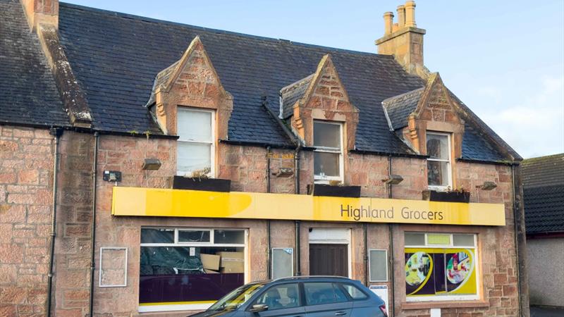 Vacant Retail Unit With 5 Bed Flat Above For Sale in Muir of Ord