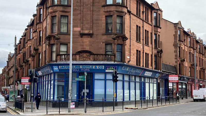 Prominent Corner Retail Unit To Let/May Sell in Glasgow