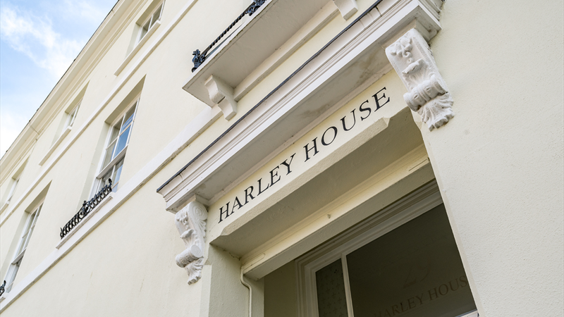 Harley House entrance
