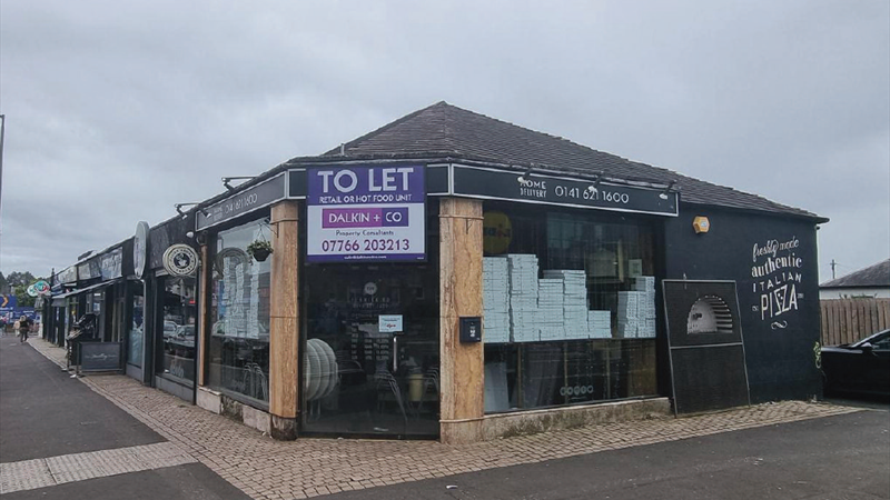 Prominent Corner Premises With Class 3 Consent To Let in Giffnock