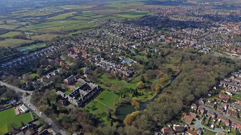 Thwaite Hall and Thwaite Gardens - Aerial View