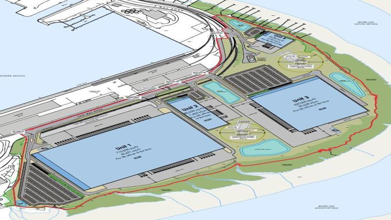 Design & Build Opportunities Port of Newport - Aerial Atlantic Site
            Illustrative Plan