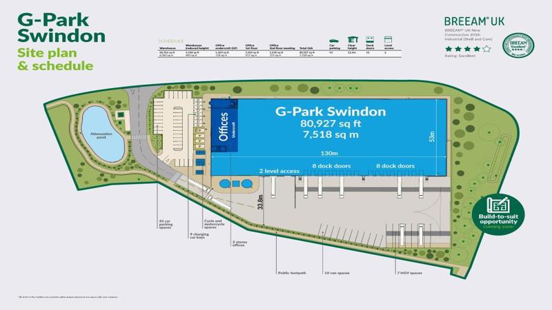 G-Park Swindon, Site Plan
